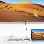 Adattatore Hub USB-C 11 in 1 con HDMI, VGA, RJ45, USB 3.0