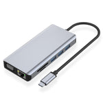 Adattatore Hub USB-C 12 in 1 con RJ45, HDMI 4K e VGA
