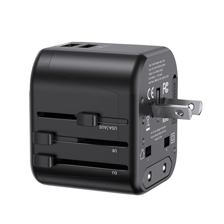 USAMS US-CC173 T55 12W Universal Multi-Plug Travel Charger, US-CC173 T55