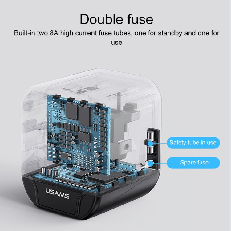 Caricabatterie da viaggio universale USAMS 12W con doppia porta U