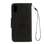 Custodia in pelle per iPhone X e XS con chiusura orizzontale