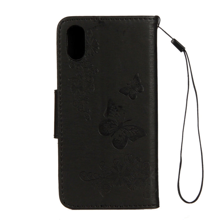 Custodia in pelle per iPhone X e XS con chiusura orizzontale