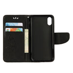 Custodia in pelle per iPhone X e XS con chiusura orizzontale