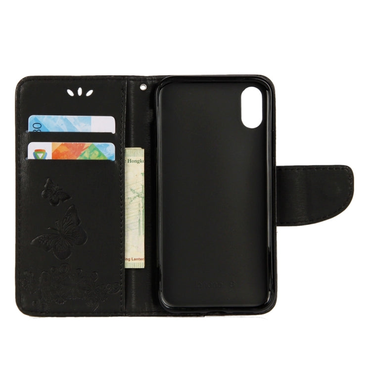 Custodia in pelle per iPhone X e XS con chiusura orizzontale