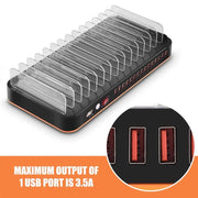 Caricabatterie Dock Intelligente 100W 15 Porte USB