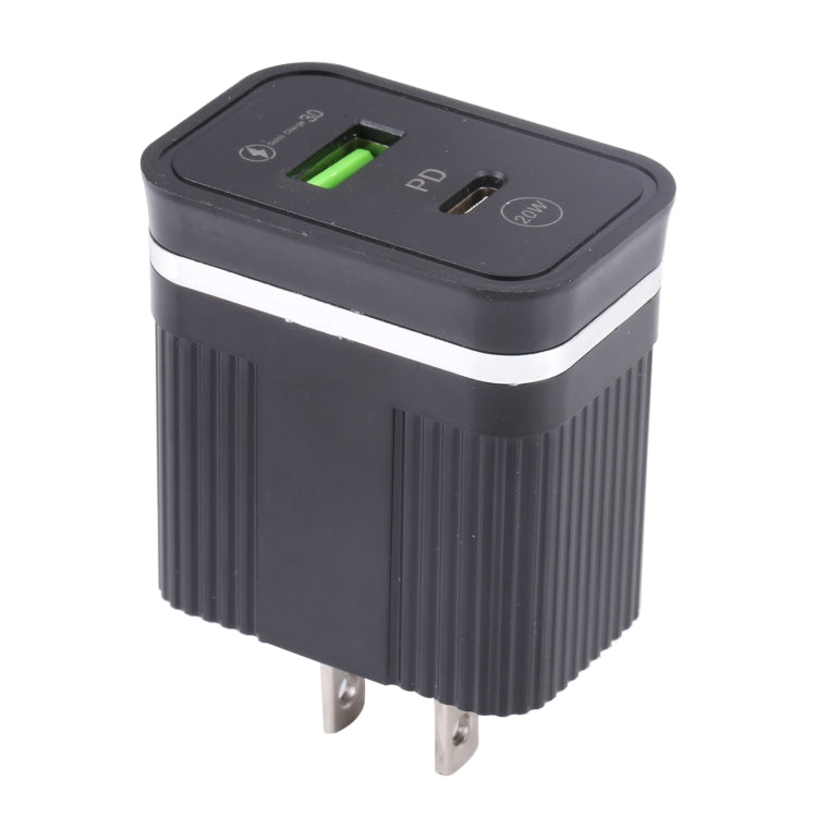 Caricabatterie rapido USB PD 20W con QC3.0