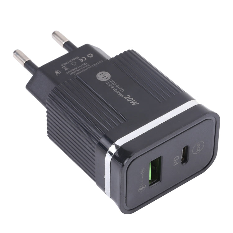 Caricabatterie rapido USB 20W con spina UE