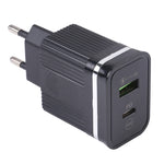 Caricabatterie rapido USB 20W con spina UE