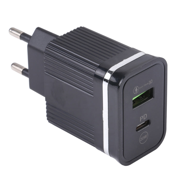 Caricabatterie rapido USB 20W con spina UE