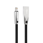 AWEI CL-95 USB a 8 pin portatile a ricarica rapida TPE + cavo dati in lega di alluminio, 2 A, lunghezza: 1 m