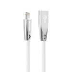 AWEI CL-95 USB a 8 pin portatile a ricarica rapida TPE + cavo dati in lega di alluminio, 2 A, lunghezza: 1 m