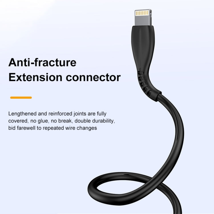 Cavo di ricarica da USB a 8 pin awei CL-115L da 1 m 2,4 A