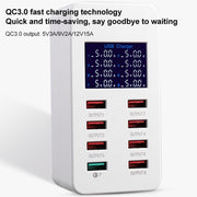 Stazione di ricarica intelligente A8 40W 8 porte USB