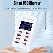 Stazione di ricarica intelligente A8 40W 8 porte USB
