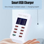Stazione di ricarica intelligente A8 40W 8 porte USB QC3.0
