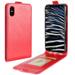 Custodia in pelle con slot carte per iPhone X e XS