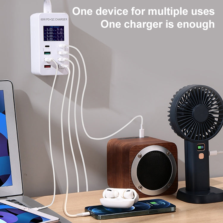 Stazione di ricarica 40W 8 porte USB QC3.0 Type-C