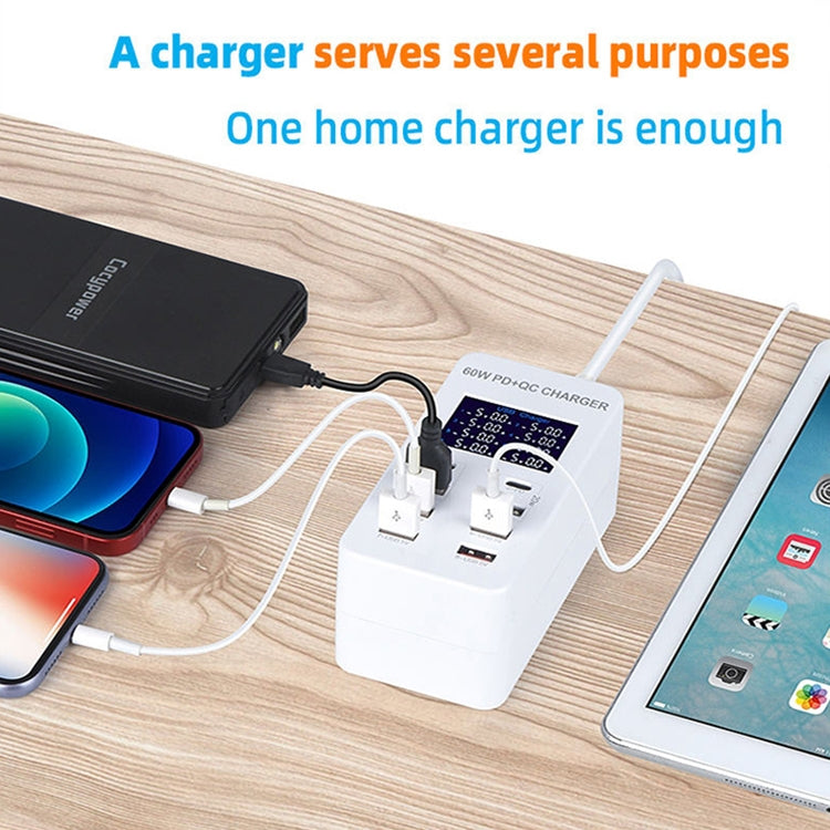 Stazione di ricarica 40W 8 porte USB e Type-C