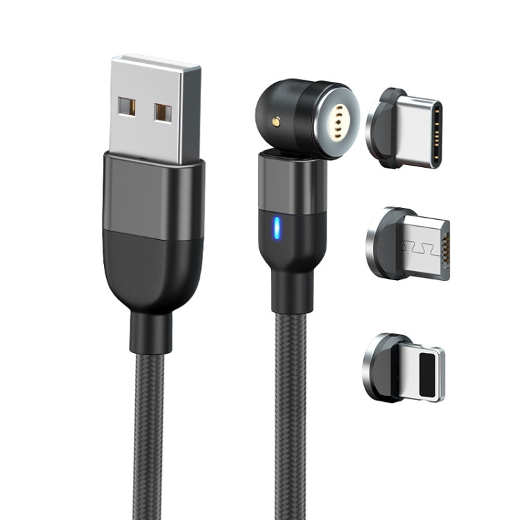 Cavo ricarica magnetico 3 in 1 2m USB-C Micro USB