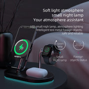 Caricabatterie wireless magnetico 4 in 1