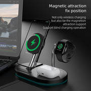 Caricabatterie wireless magnetico 4 in 1