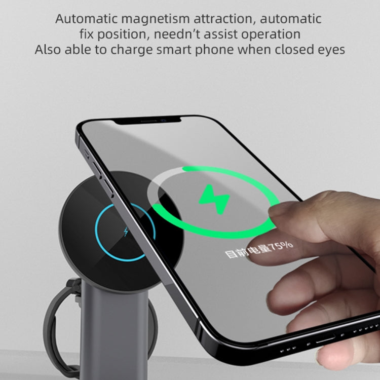 Caricabatterie wireless magnetico 3 in 1 da 15W S36