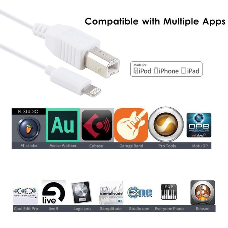 Cavo adattatore MIDI 8 pin a USB B 1 metro