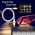 Cavo adattatore MIDI 8 pin a USB B 1 metro