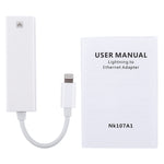 Cavo adattatore Ethernet 8 pin a RJ45 per iPhone e iPad