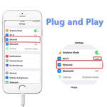 Cavo adattatore Ethernet 8 pin a RJ45 per iPhone e iPad
