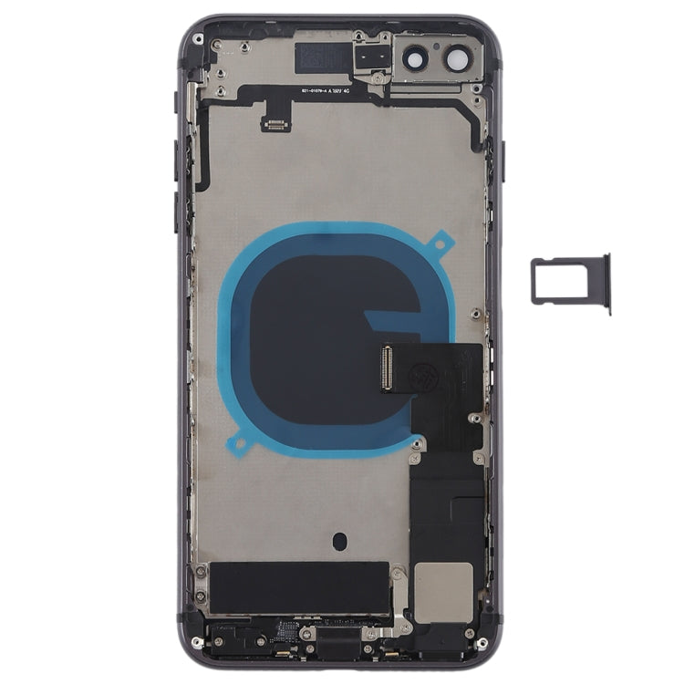 Battery Back Cover Assembly with Side Buttons, Vibrator, Speaker, Ringer, Buzzer, Power Button, Volume Button Flex Cable and Card Tray for iPhone 8 Plus, For iPhone 8 Plus, For iPhone 8 Plus (Full Assembly)