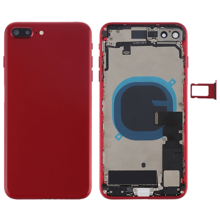 Gruppo cover posteriore batteria con tasti laterali, vibrazione, altoparlante, suoneria, cicalino, pulsante di accensione, cavo flessibile per pulsante volume e vassoio scheda per iPhone 8 Plus, For iPhone 8 Plus, For iPhone 8 Plus (Full Assembly)