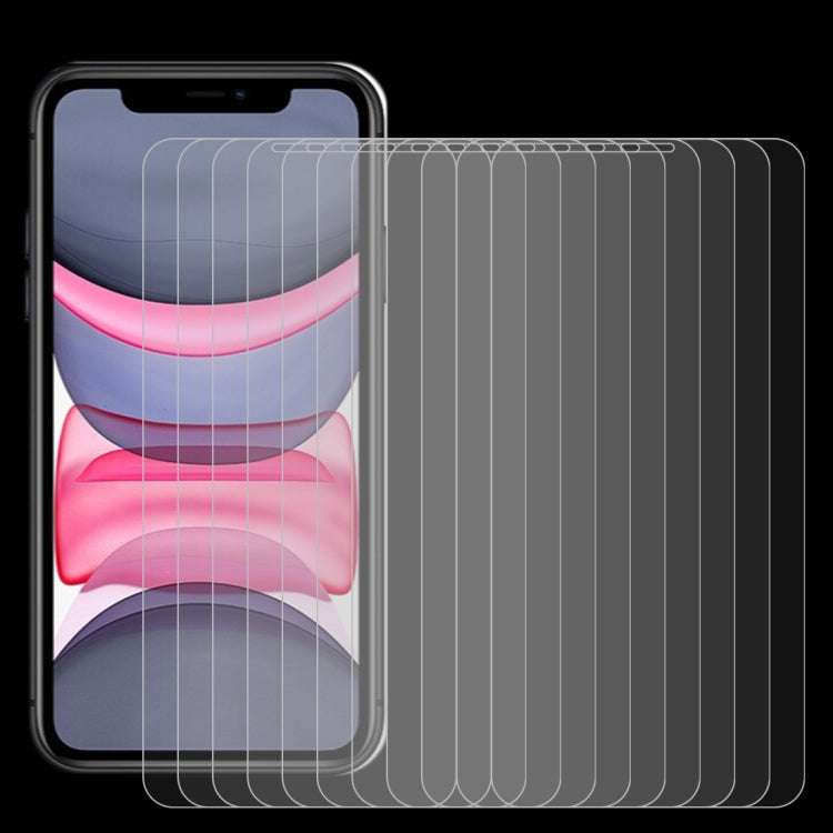 Pellicola vetro temperato per iPhone 11 e XR 10 pezzi
