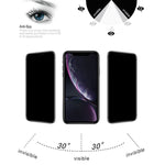 Pellicola vetro temperato privacy per iPhone 11 e XR