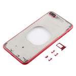 Cover posteriore trasparente con obiettivo della fotocamera, vassoio per scheda SIM e tasti laterali per iPhone 8 Plus, For iPhone 8 Plus (Transparent Back), For iPhone 8 Plus (Transparent White), For iPhone 8 Plus(Transparent Gold)