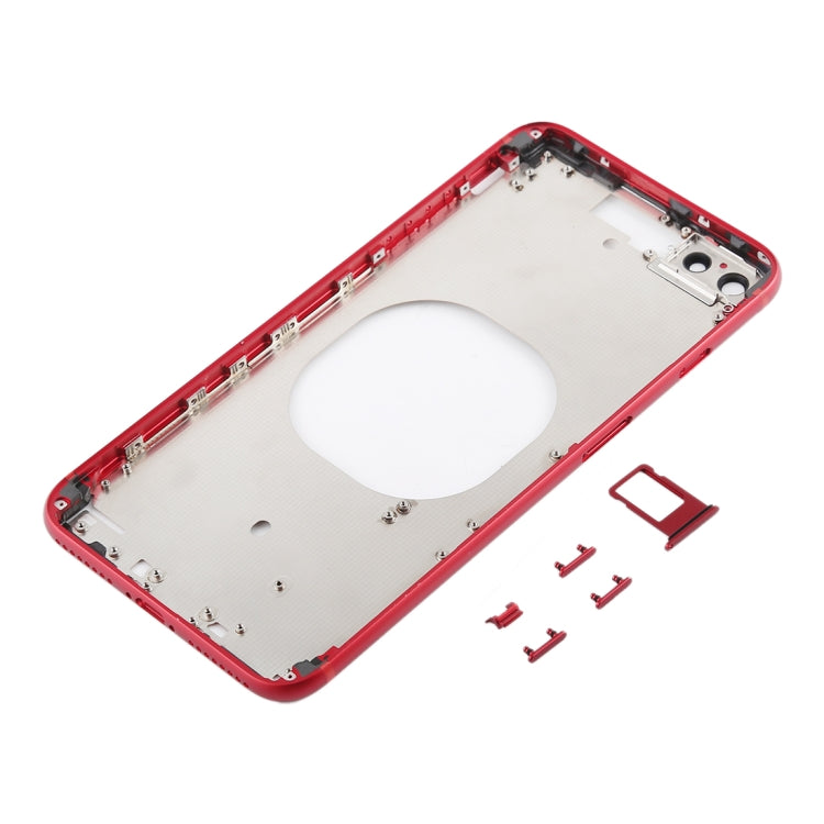 Cover posteriore trasparente con obiettivo della fotocamera, vassoio per scheda SIM e tasti laterali per iPhone 8 Plus, For iPhone 8 Plus (Transparent Back), For iPhone 8 Plus (Transparent White), For iPhone 8 Plus(Transparent Gold)