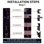 Pulsante Home con cavo flessibile per iPhone 8/7 Plus e 8/7