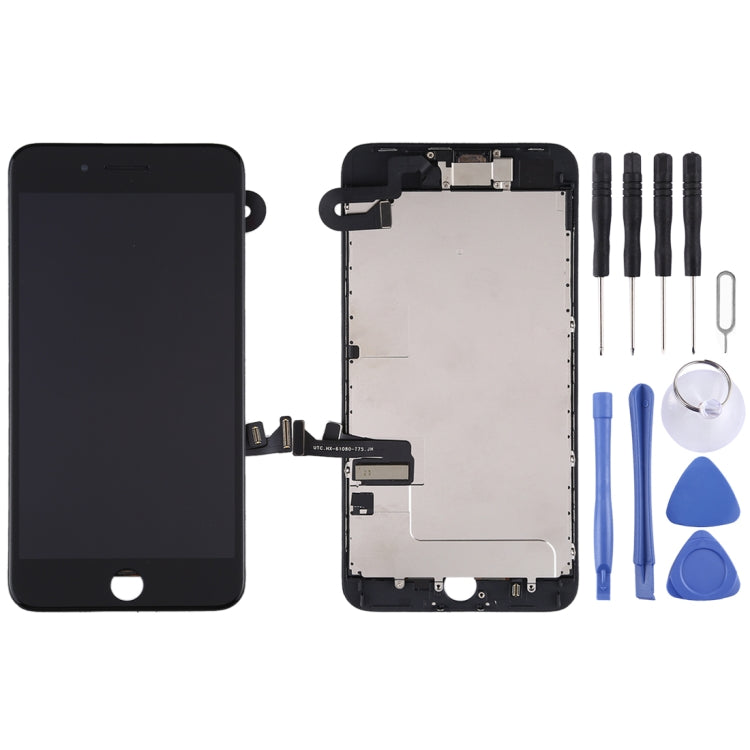 Complete LCD Screen and Digitizer Assembly Include Front Camera for iPhone 8 Plus, i8 Plus Black with Camera, i8 Plus White with Camera