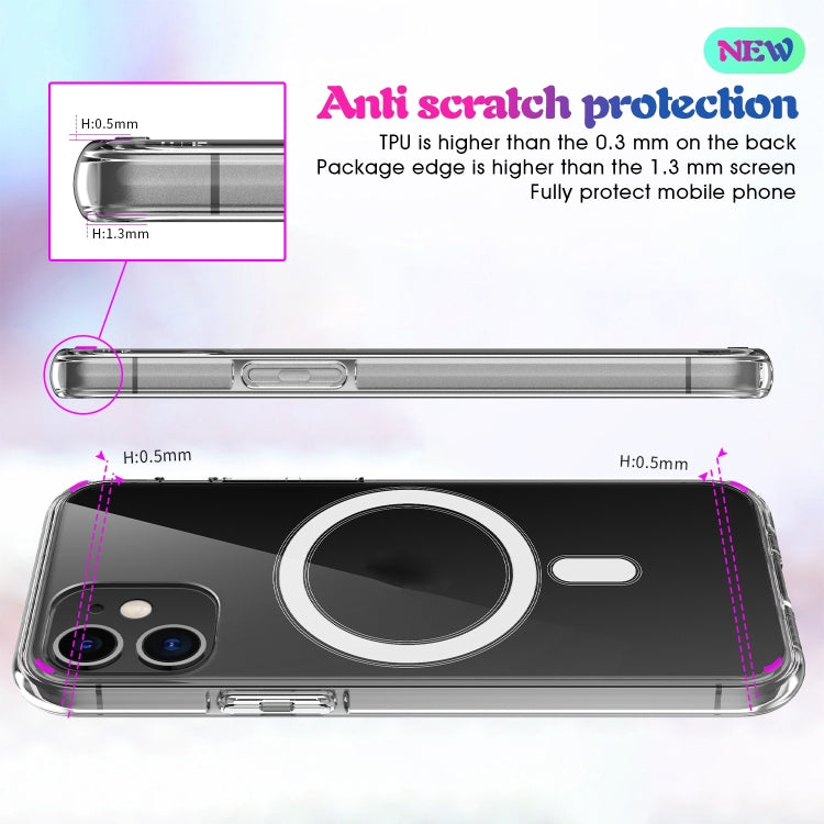 Per iPhone 7 Plus / 8 Plus Custodia Magsafe Semplice Anello magnetico Custodia antiurto in cristallo trasparente acrilico all-inclusive per PC + TPU, For iPhone 7 Plus