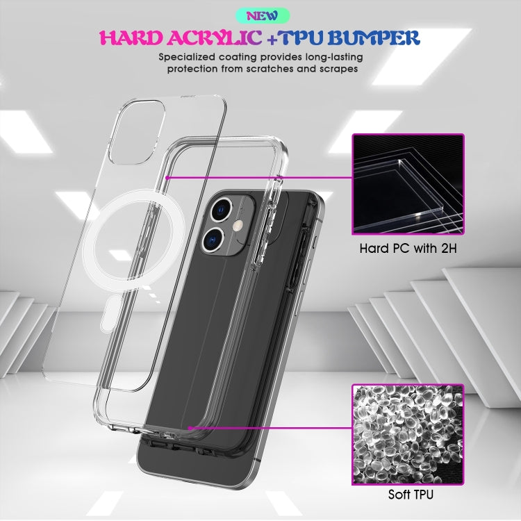 Per iPhone 7 Plus / 8 Plus Custodia Magsafe Semplice Anello magnetico Custodia antiurto in cristallo trasparente acrilico all-inclusive per PC + TPU, For iPhone 7 Plus