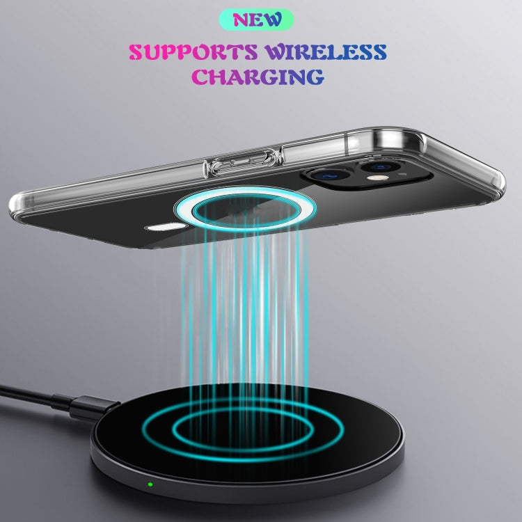Per iPhone 7 Plus / 8 Plus Custodia Magsafe Semplice Anello magnetico Custodia antiurto in cristallo trasparente acrilico all-inclusive per PC + TPU, For iPhone 7 Plus