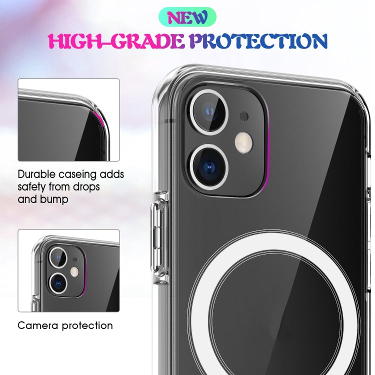 Per iPhone 7 Plus / 8 Plus Custodia Magsafe Semplice Anello magnetico Custodia antiurto in cristallo trasparente acrilico all-inclusive per PC + TPU, For iPhone 7 Plus