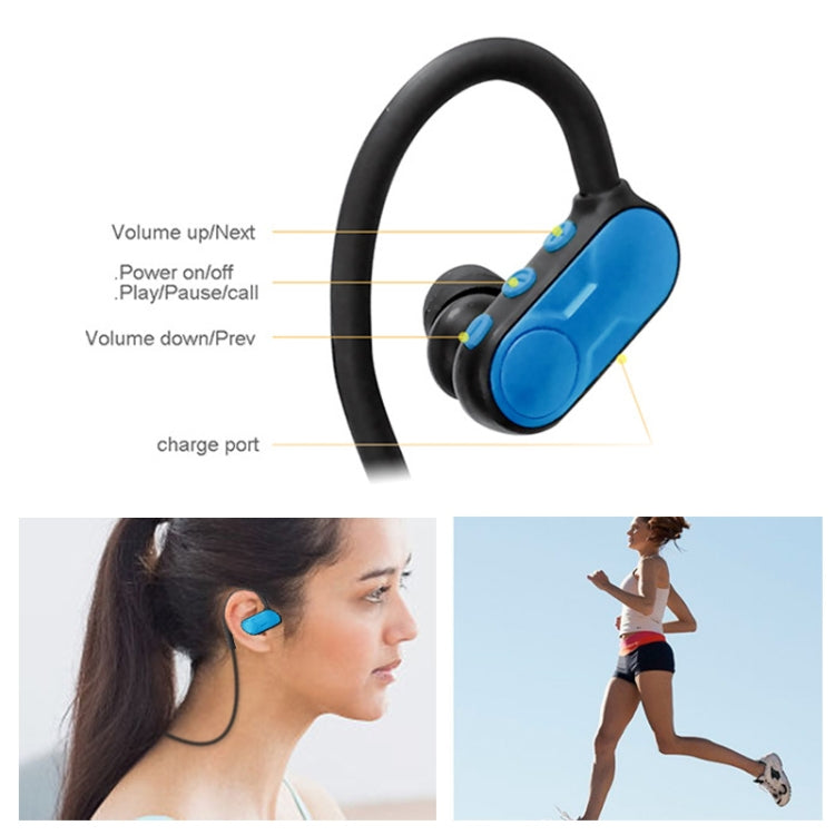 Auricolari Bluetooth V4.1 wireless ultraleggeri con gancio per l'orecchio BTH-Y9 con microfono