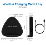 Tappetino caricabatterie wireless Qi 10W per smartphone compatibi