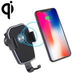 K81 10W QI Supporto per telefono cellulare con ricarica wireless per auto a induzione di gravità rotante universale con ventosa, K81