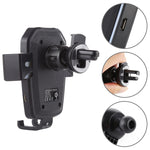 K81 10W QI Supporto per telefono cellulare con ricarica wireless per auto a induzione di gravità rotante universale con ventosa, K81