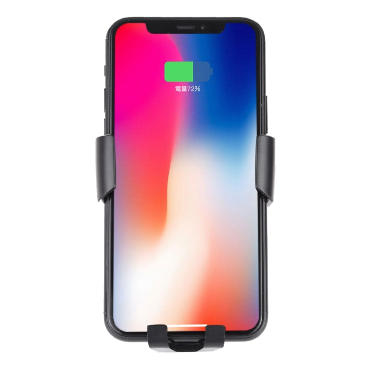 K81 10W QI Supporto per telefono cellulare con ricarica wireless per auto a induzione di gravità rotante universale con ventosa, K81