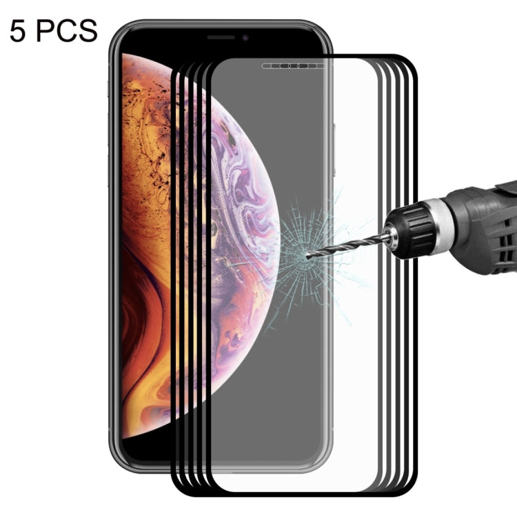 Pellicola Vetro Temperato per iPhone X e XS - 5 Pezzi