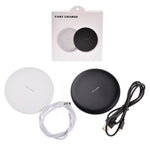 Caricabatterie Wireless Qi Ricarica Rapida 9V per smartphone comp
