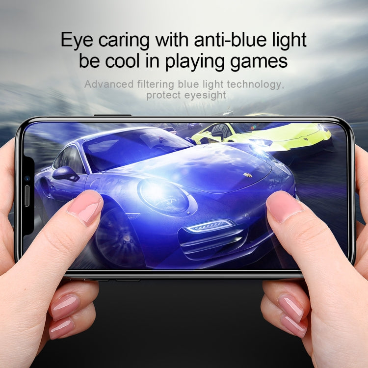 Per iPhone 11 Pro Max / XS Max Baseus Pellicola in vetro temperato anti-blu-ray da 0,3 mm
